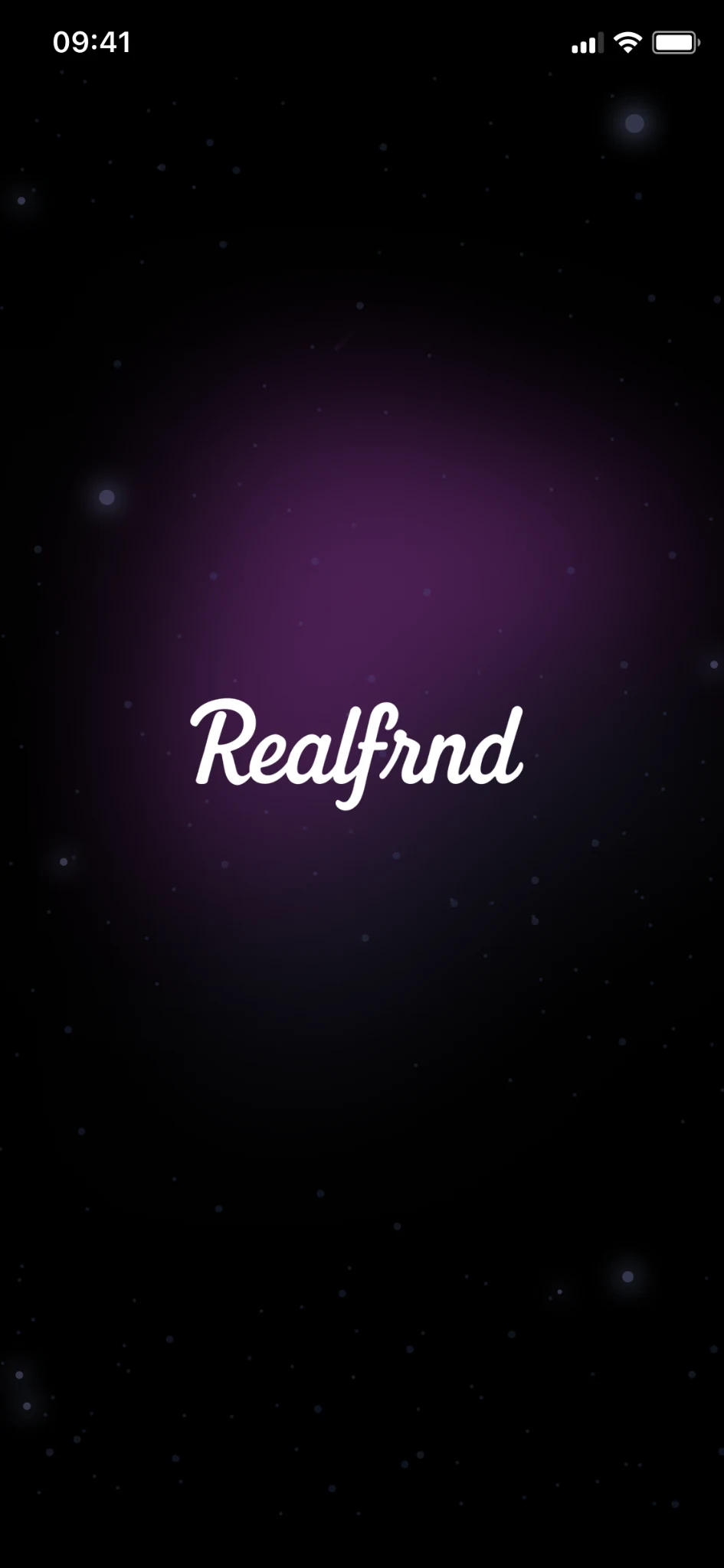 RealFrnd splash screen